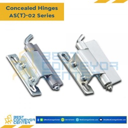 AT-0210 บานพับซ่อนเหล็กชุบซิงค์ ขนาด 38.5×60 mm. หนา 2.5 mm.