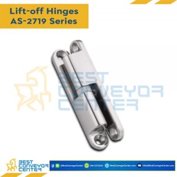 AS-2719-3 บานพับแบบถอดได้สแตนเลสเคลือบเงา ขนาด 11×51 mm. หนา 2.5 mm.