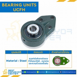 ลูกปืนตุ๊กตา UCFH208 รูเพลา 40 mm. : UCFH208-40